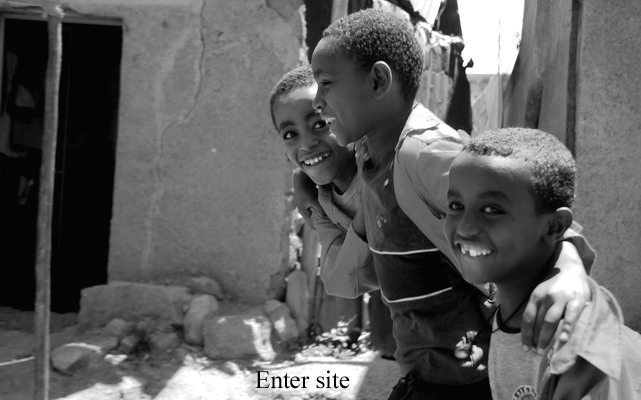 Young Ethiopian boys enjoygreat camaraderie as they walk home together after school in Nazret, Ethiopia.